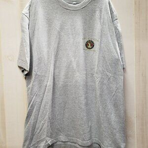 Vintage Y2K St Lucia West Indies Paradise S/S t-shirt Gray Unisex 1X 100% Cotton